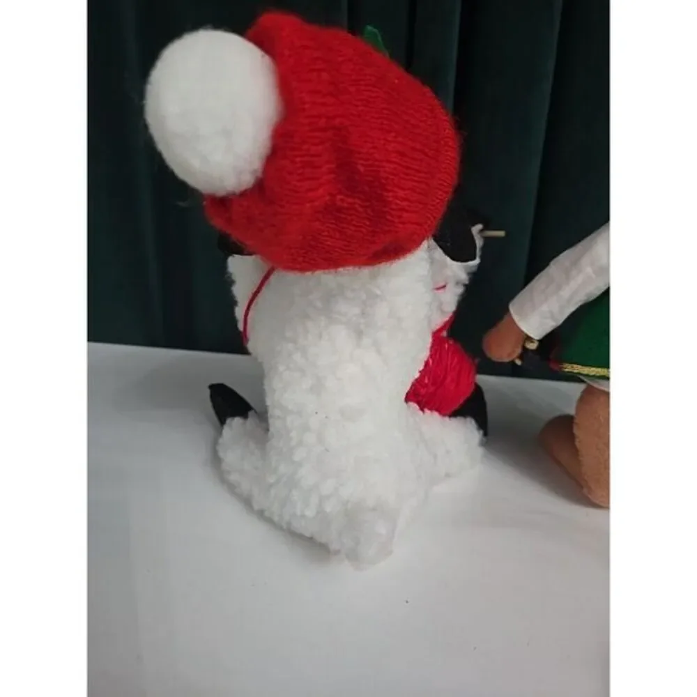 Annalee Christmas Painting Mouse, Knitting Lamp, And Goose w/ Gift 9-10